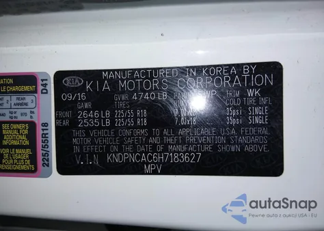 2017 Kia Sportage Ex from USA, damaged, VIN KNDPNCAC6H7183627